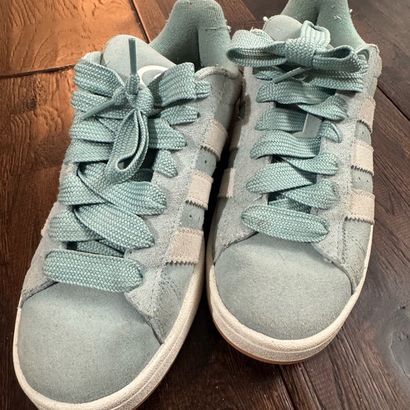 Adidas Pastel Blue Suede Campus Sneakers Size 8.5 - Picture 12 of 15